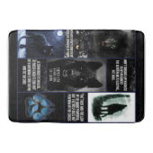 Black Wolf Ik verlies nooit, noch ik win, noch ik  Badmat (Voorkant)