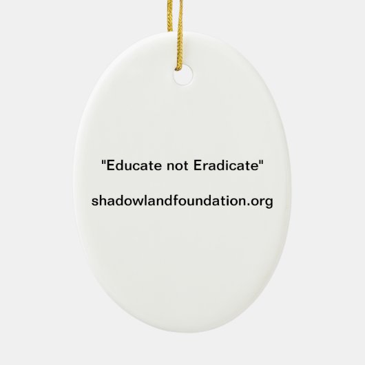 Black Wolf kerstboomversiering Keramisch Ornament (Achterkant)