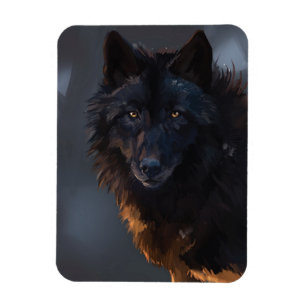 Black Wolf Magneet
