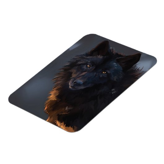 Black Wolf Magneet (Linkerzijde)