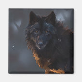 Black Wolf Magneet (Voorkant)