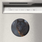 Black Wolf Magneet (Insitu (Vaatwasser))