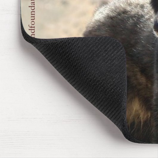 Black Wolf Mousepad Muismat (Hoek)