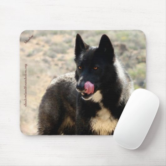 Black Wolf Mousepad Muismat (Met muis)