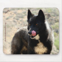 Black Wolf Mousepad Muismat