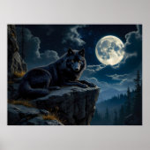 Black Wolf Poster (Voorkant)