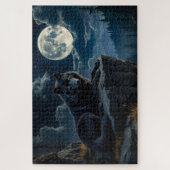 Black Wolf Puzzle Legpuzzel (Verticaal)