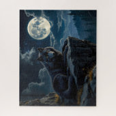 Black Wolf Puzzle Legpuzzel (Verticaal)