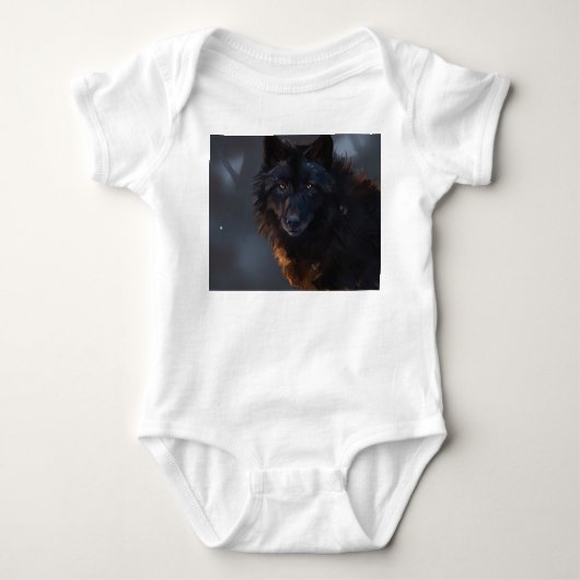 Black Wolf Romper (Voorkant)