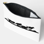 Black Wolf Silhouette Wild Hardlopen met de Pack Etui (Open)