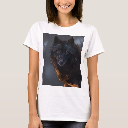 Black Wolf T-shirt (Voorkant)