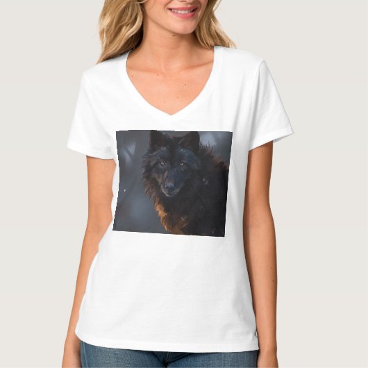 Black Wolf T-shirt (Voorkant)