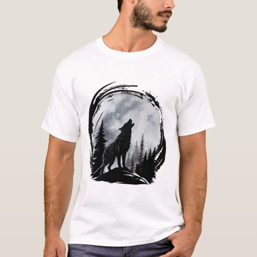 Black Wolf T-shirt (Voorkant)