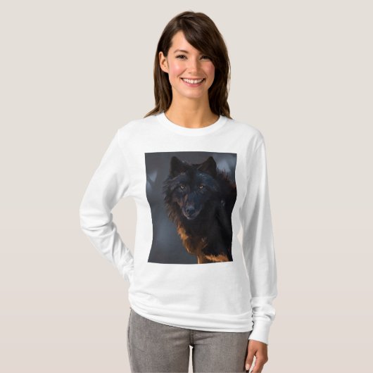 Black Wolf T-shirt (Voorkant volledig)