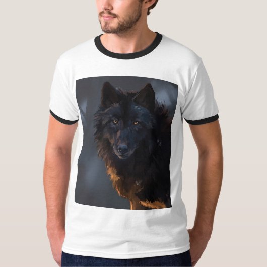 Black Wolf T-shirt (Voorkant)