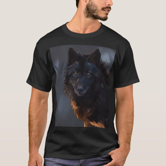 Black Wolf T-shirt (Voorkant)