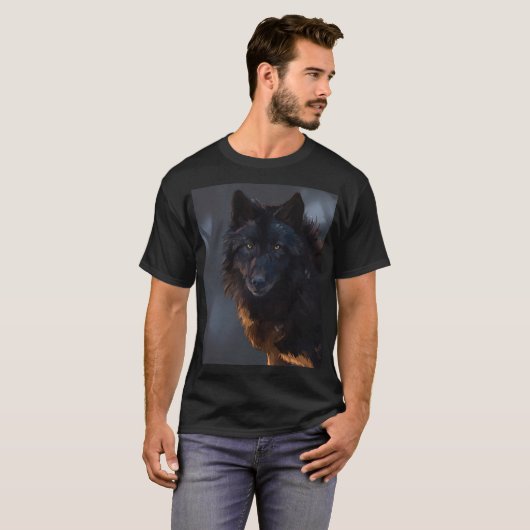 Black Wolf T-shirt (Voorkant volledig)
