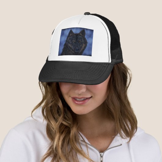 Black Wolf Trucker Pet (In situ)