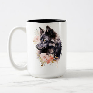 Black Wolf Tweekleurige Koffiemok