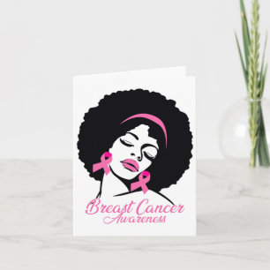 Black Wom African American Breast Cancer Awareness Kaart