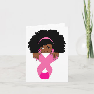 Black Wom African American Breast Cancer Awareness Kaart