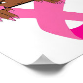 Black Wom African American Breast Cancer Awareness Poster (Hoek)