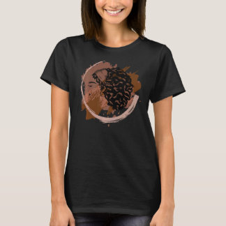 Black Woman African American Shades of Beauty Prem T-shirt