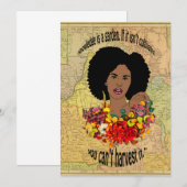 Black Woman African Proverbs Quotes Wisdom art Bedankkaart (Voorkant / Achterkant)