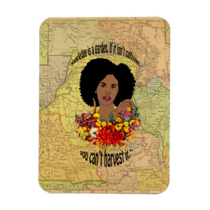 Black Woman African Proverbs Quotes Wisdom art Magneet