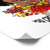 Black Woman African Proverbs Quotes Wisdom art Poster (Hoek)