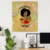 Black Woman African Proverbs Quotes Wisdom art Poster (Thuiskantoor)