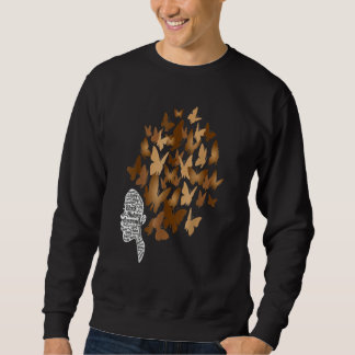 Black Woman Afro Butterfly Cool Black History Mont Trui