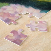 Black Woman Among Hydrangea Flowers Legpuzzel (Zijkant)