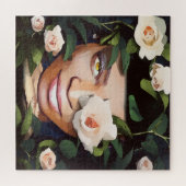 Black Woman Art Puzzle Legpuzzel (Horizontaal)