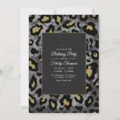 Black Woman Birthday Party Kaart (Achterkant)