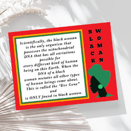 Black Woman Black Geschiedenis Maand Briefkaart