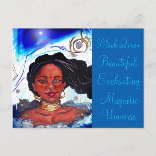 Black Woman Briefkaart (Voorkant)