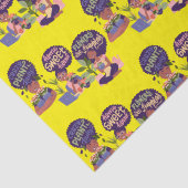 Black Woman Crazy Plant Lady, Home Sweet Home Tissuepapier (Detail)