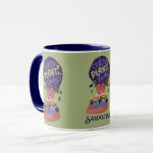 Black Woman Crazy Plant Lady, Hugging Planten Mok (Voorkant links)