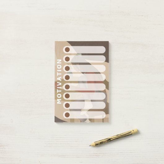 Black Woman Dagelijkse Weekly Motivatielijst Post-it® Notes (Op bureau)