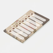 Black Woman Dagelijkse Weekly Motivatielijst Post-it® Notes (Schuin)