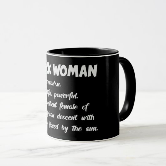 Black Woman Definition Mok (Voorkant rechts)