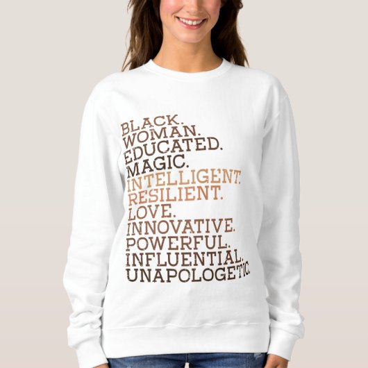 Black Woman Educated Magic BHM African History Mel Trui (Voorkant)