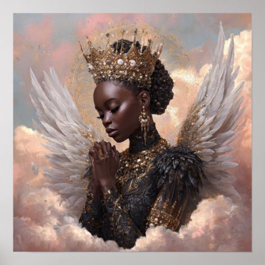 Black Woman Empowerment Art Poster (Voorkant)
