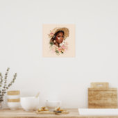 Black Woman Empowerment Art Poster (Keuken)