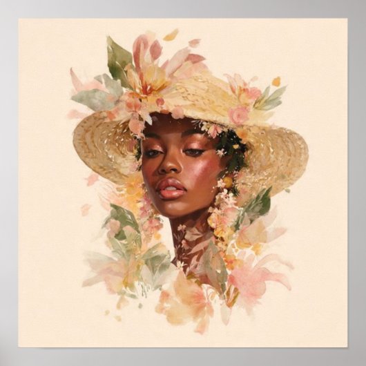 Black Woman Empowerment Art Poster (Voorkant)