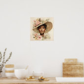 Black Woman Empowerment Art Poster (Keuken)