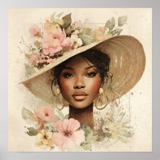 Black Woman Empowerment Art Poster