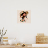 Black Woman Empowerment Art Poster (Keuken)