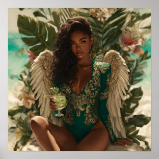 Black Woman Empowerment Art Poster